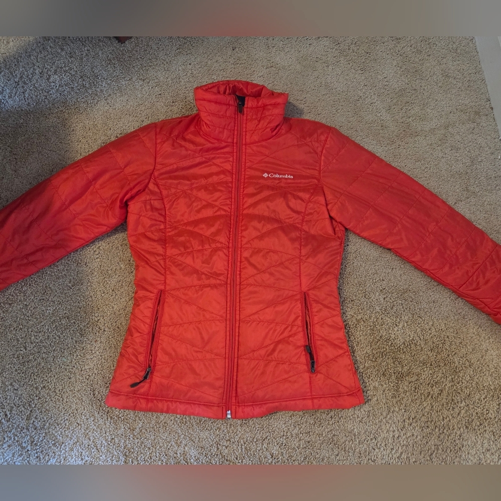 Columbia Omni Heat Women's Red Puffer Jacket